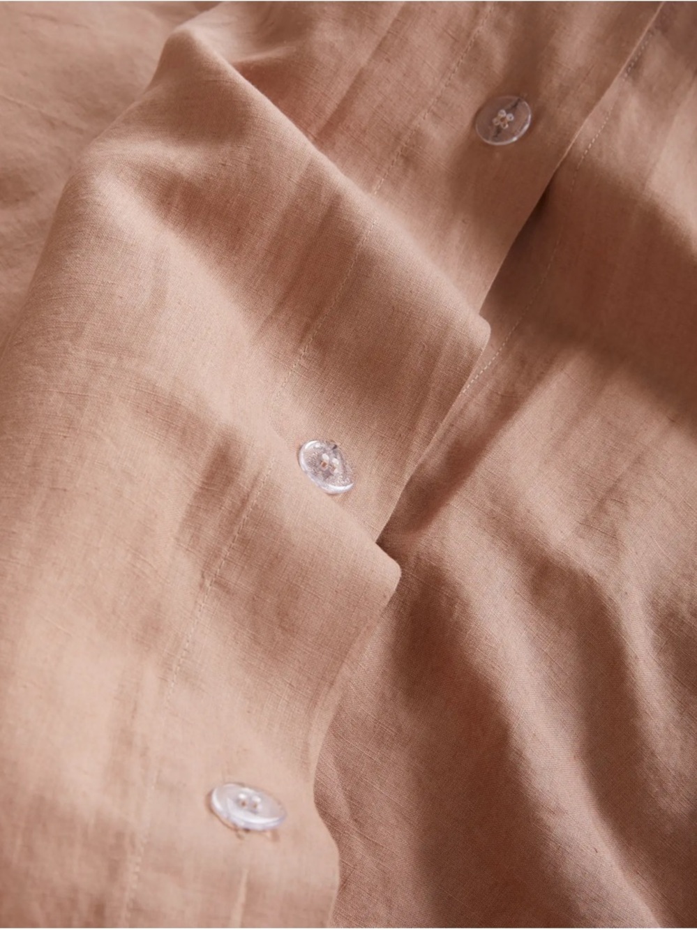 New Quince European Linen Duvet Cover Set King/Cal King - Desert Sunset $214 - Picture 4 of 11